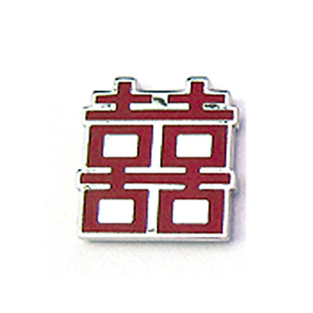 囍字系列-金屬吸鐵(紅)