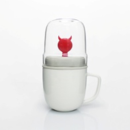 dipper 1++小惡魔雙杯組-馬克杯+玻璃杯子(紅色款)