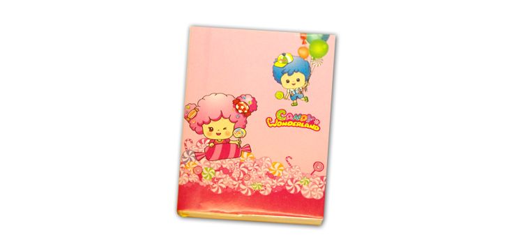 糖果PVC筆記本-粉紅女孩
