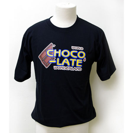 巧克力T恤(黑XL)字母