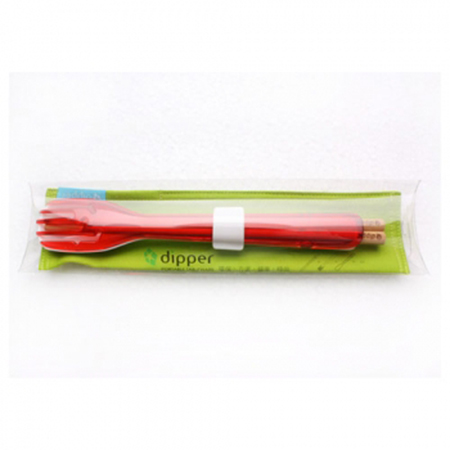 【昕象】檜木筷環保餐具組-紅叉